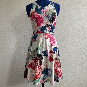 H&M floral a-line dressing size Small